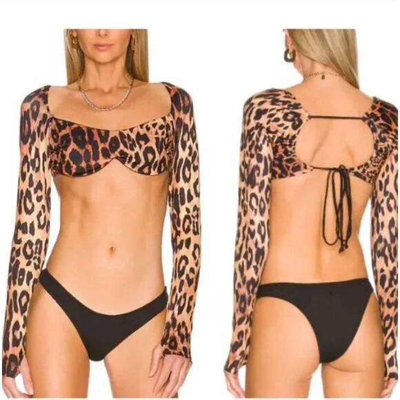 We are HAH (Hot as Hell) leopard/cheetah print half time top Medium - Picture 1 of 3